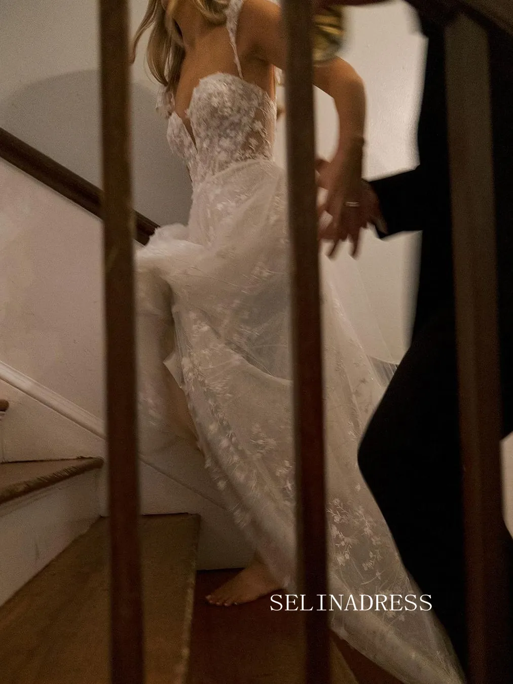 A-line Sweetheart Applique Lace Wedding Dresses Short Sleeve Rustic Wedding Gowns kop132