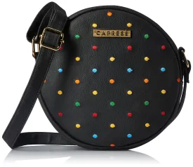 Caprese womens POPSICLE SB Medium BLACK Sling Bag