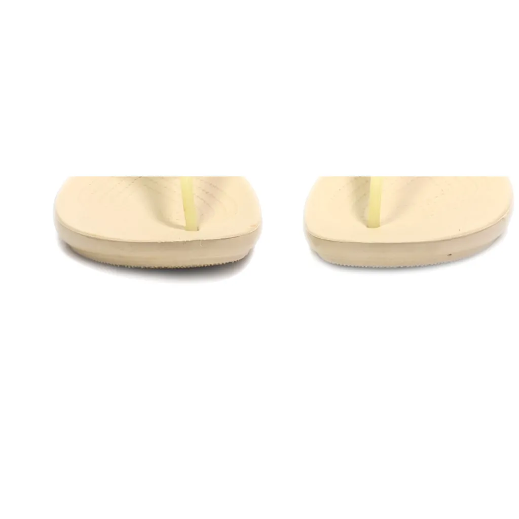 Crocs Isabella Flat Sandals Rubber Beige Colour For Women