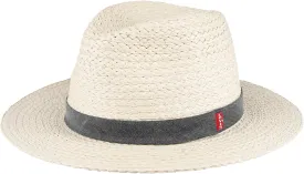 Levi's Men's Lightweight Straw Fedora Panama Hat