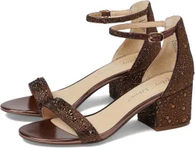 Mari Heeled Sandal Blue by Betsey Johnson, brown