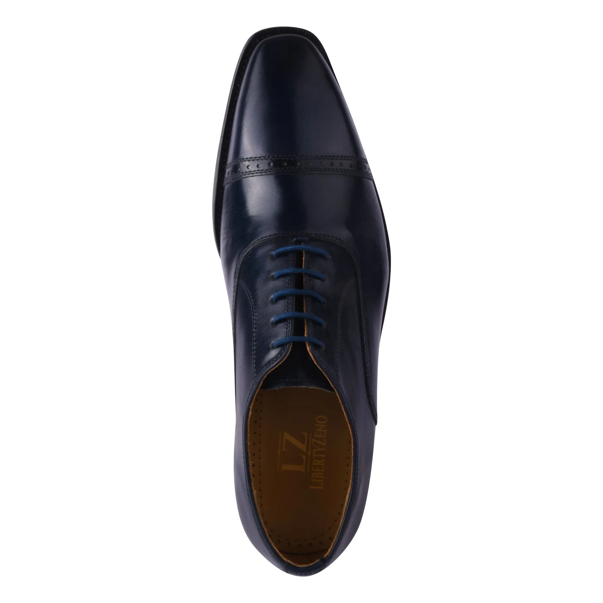 Oscar Mens Leather Lace up Oxford Designer Dress Shoes