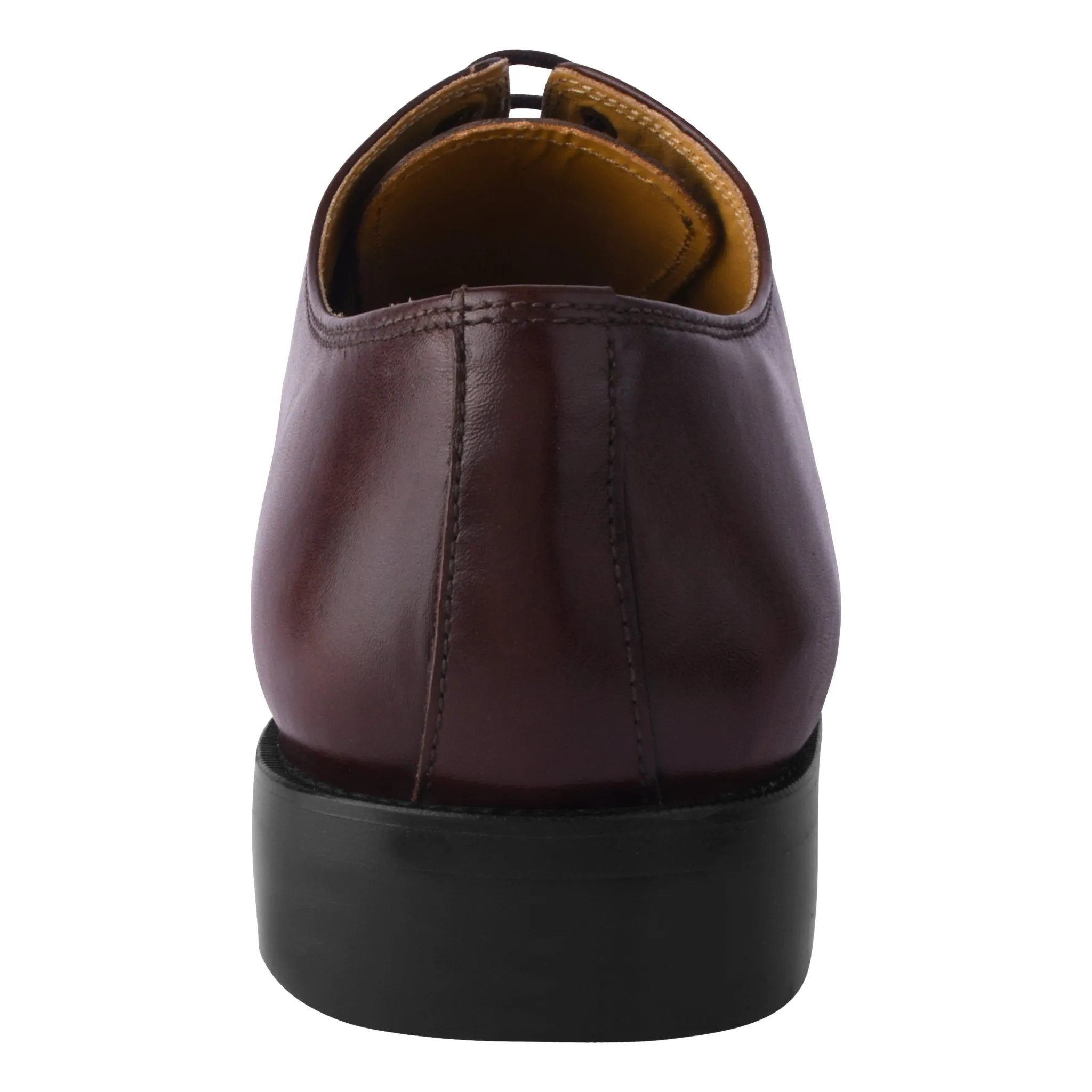 Oscar Mens Leather Lace up Oxford Designer Dress Shoes