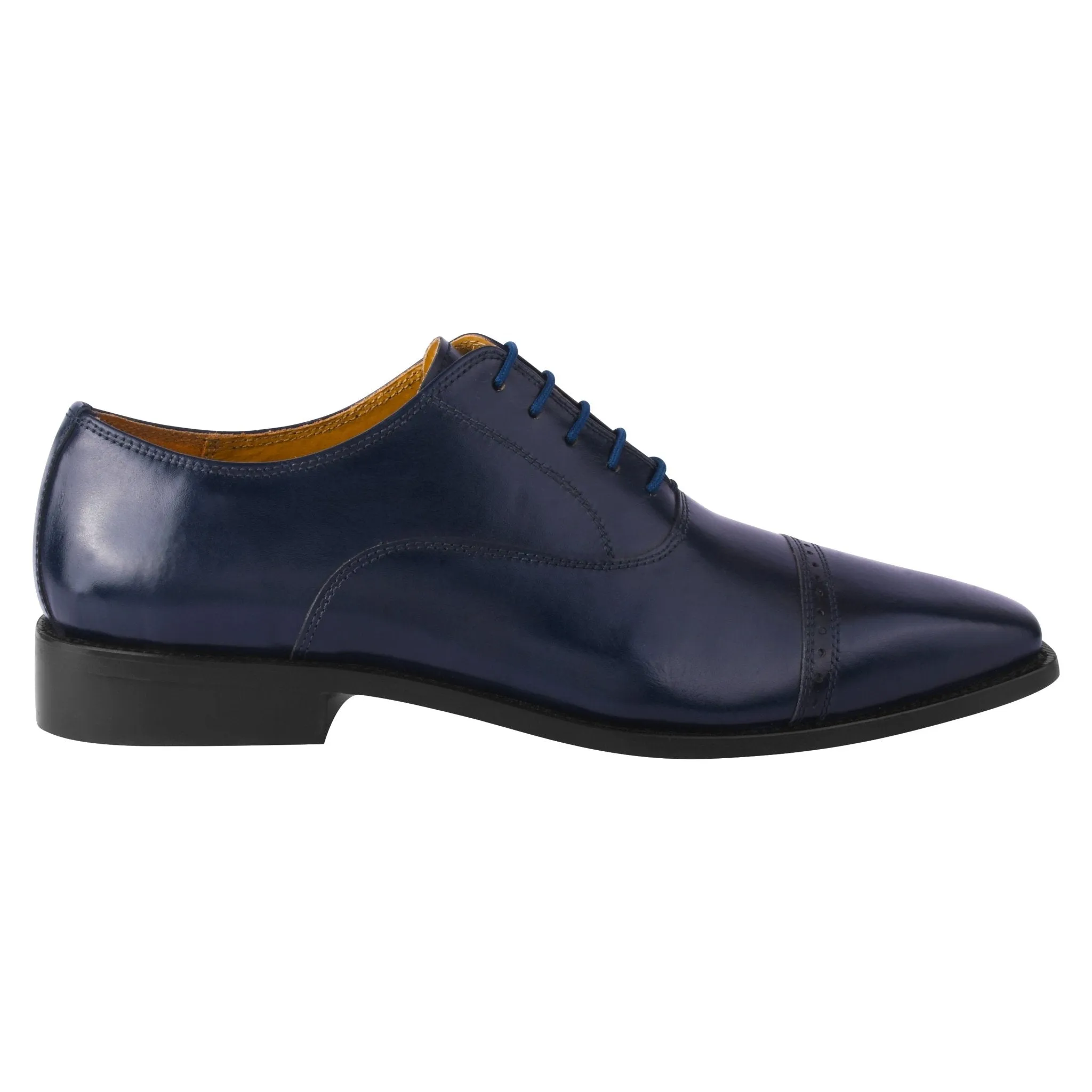 Oscar Mens Leather Lace up Oxford Designer Dress Shoes