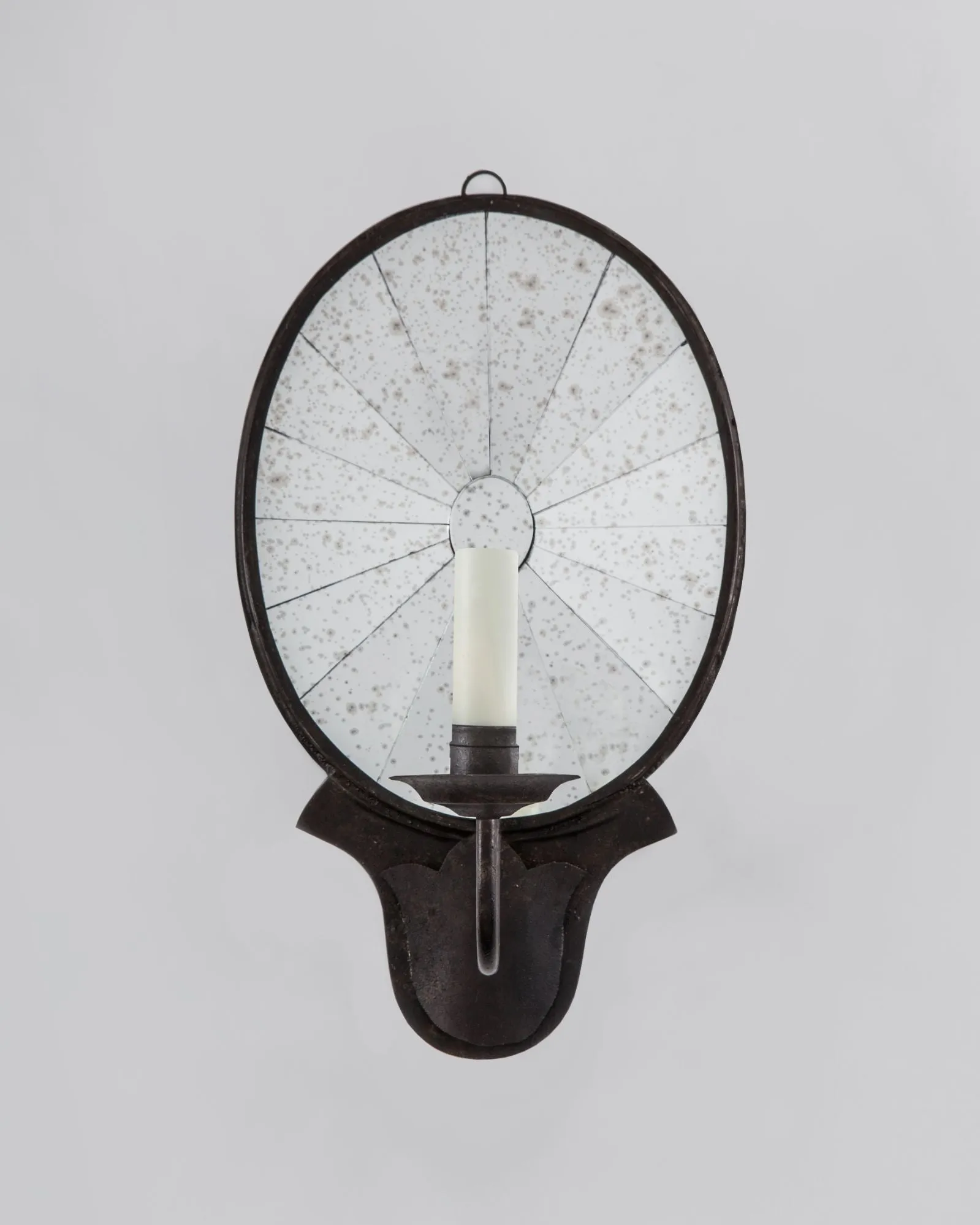 Oval Mirror Sconce Small