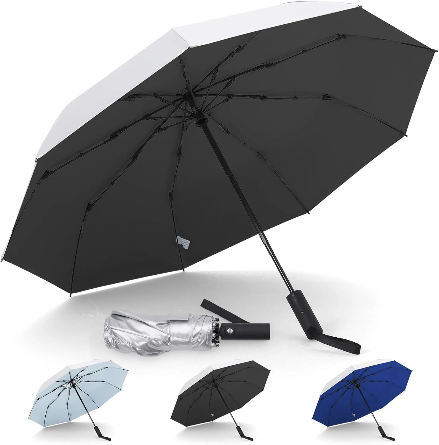 UPF 50  Travel Compact UV Umbrellas For Sun Protection Automatic Open Close Sun Umbrella UV Protection for Walking